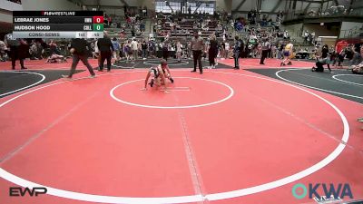 80 lbs Consolation - LEBRAE JONES, HURRICANE WRESTLING ACADEMY vs Hudson Hood, Collinsville Cardinal Youth Wrestling