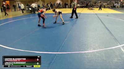 93 lbs Semis (4 Team) - Jaxton Blackketter, Watertown-Mayer vs Lincoln Kleinknight, Waconia