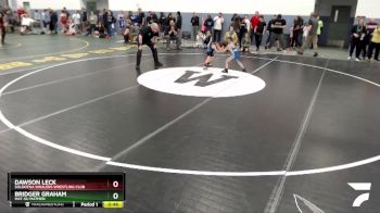 53 lbs Round 2 - Bridger Graham, Mat-Su Matmen vs Dawson Leck, Soldotna Whalers Wrestling Club