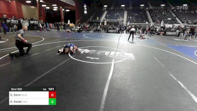 61 lbs Quarterfinal - Greysen Seim, Douglas WC vs Brock Bader, Siouxland Wr Ac