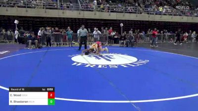 128 lbs Round Of 16 - Collin Wood, Cochranville, PA vs Rajat Bhaskaran, Wilmington, DE