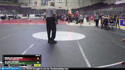 75 lbs Round 2 - Blake Decker, Elmira Junior Wrestling Club vs Nicklas Goodwin, Black Belt Wrestling