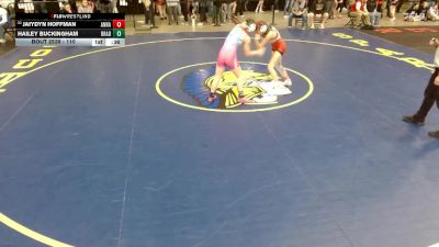 110 lbs Cons. Round 2 - Jaiydyn Hoffman, Unattached vs Hailey Buckingham, Unattached
