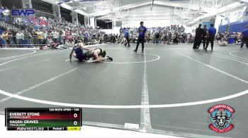 130 lbs Cons. Round 3 - Everett Stone, Jackson County vs Hagen Graves, Trailblazer