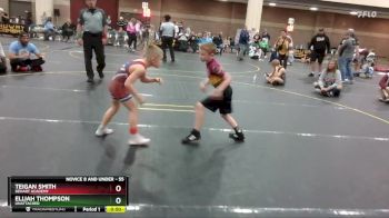 55 lbs Round 2 - Teigan Smith, DeHart Academy vs Elijah Thompson, Unattached