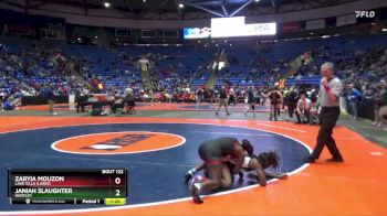 105 lbs Quarterfinal - Janiah Slaughter, Huntley vs Zaryia Mouzon, Lake Villa (Lakes)