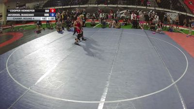 88 lbs Champ. Round 4 - Cooper Hennefer, Idaho vs Jayzekiel Manzano, Hawaii