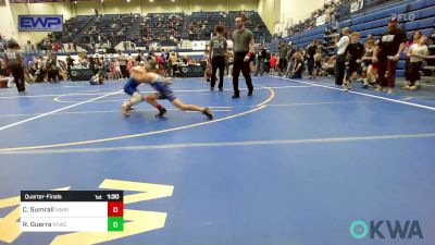 61 lbs Quarterfinal - Colten Sumrall, Harrah Little League Wrestling vs Rydin Guerra, Newcastle Youth Wrestling