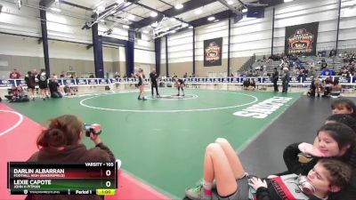 105 lbs Cons. Round 7 - Lexie Capote, John H Pitman vs Darlin Albarran, Foothill High (Bakersfield)