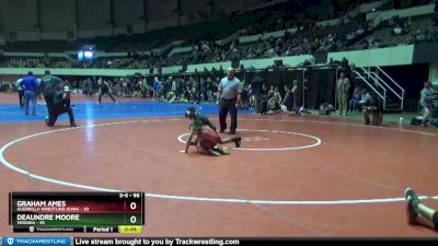 96 lbs Semifinal - DeAundre Moore, Virginia vs Graham Ames, Guerrilla Wrestling (GWA)