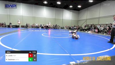 46 lbs Rr Rnd 2 - Korbin Lanik, Funky Singlets vs Kellen Dedmon, Untouchables 9u Purple