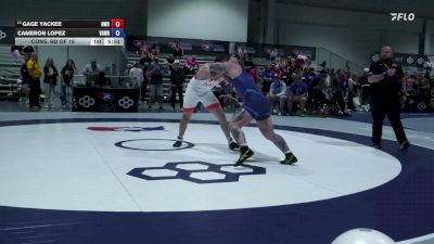 86 kg Cons. Rd Of 16 - Gage Yackee, Navy Wrestling Club vs Cameron Lopez, Vanguard Wrestling