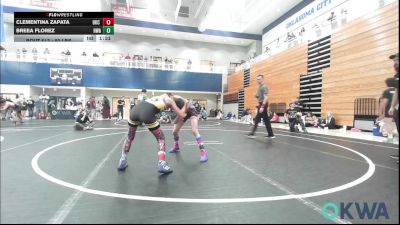82 lbs Rr Rnd 3 - Clementina Zapata, OKC Saints Wrestling vs Breea Florez, HURRICANE WRESTLING ACADEMY
