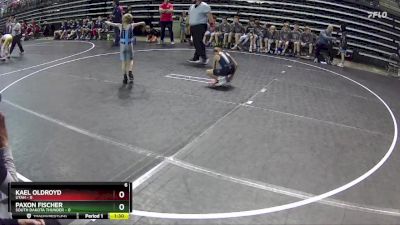 50 lbs Round 3 (6 Team) - Kael Oldroyd, Utah vs Paxon Fischer, South Dakota Thunder