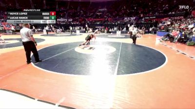 3A 165 lbs Cons. Round 3 - Lucas Nance, Palatine (Fremd) vs Royce Lopez, Gurnee (Warren)