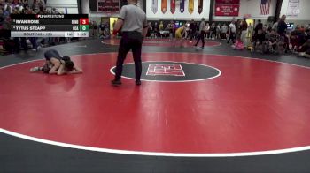 120 lbs Cons. Round 2 - Tytus Steapp, Clear Creek-Amana vs Ryan Rose, Burlington Notre Dame
