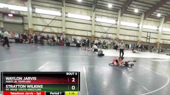 90 lbs Champ. Round 1 - Waylon Jarvis, Manti Jr. Templars vs Stratton Wilkins, Mt. Ridge Youth Wrestling