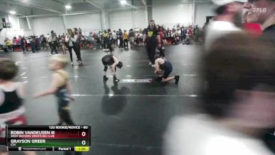 80 lbs Round 2 - Robin VanDeusen Iii, West Wateree Wrestling Club vs Grayson Greer, C2X