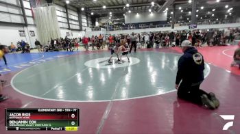 77 lbs Quarterfinal - Benjamin Cox, Shenandoah Valley Wrestling Cl vs Jacob Rios, Nottoway NCWC