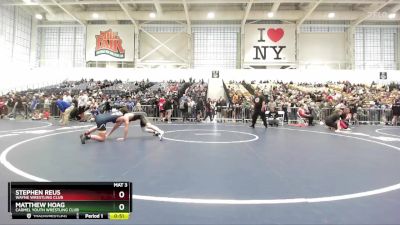 120 lbs Cons. Round 3 - Matthew Hoag, Carmel Youth Wrestling Club vs Stephen Reus, Wayne Wrestling Club