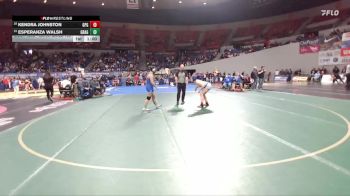 6A/5A Girls 155 Cons. Round 2 - Esperanza Walsh, Grant Girls vs Kendra Johnston, Grants Pass Girls