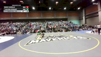 132 lbs Prelim - Diego Carrillo, Woodcreek vs Kaycen Stewart, Battle Mountain