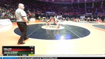 1A 160 lbs Semifinal - Collin Altensey, Port Byron (Riverdale) vs Will Fox, Shelbyville