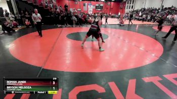 215 lbs Cons. Round 6 - Bryson Melgoza, LOCKPORT (Twp) vs Roman Janek, EDWARDVILLE (HS)