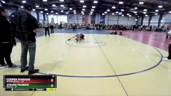 110 lbs Rd# 4- 2:00pm Friday Final Pool - Steven Faubion, M2TCNJ vs Cooper Mariakis, No Escape W.A.