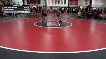 215 lbs 11th Place Match - Aden Debner, Van Buren County vs Sam Mason-Goff, Washington