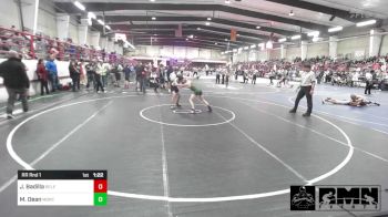 88 lbs Rr Rnd 1 - Jared Badilla, Relentless vs Mathieu Dean, Monte Vista Takedown Club