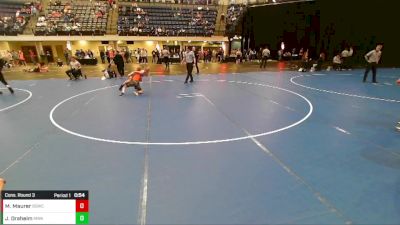 7th - 8th grade - 88 Cons. Round 3 - Maddex Maurer, Big Game Wrestling Club vs Jackson Draheim, Moen Wrestling Academy