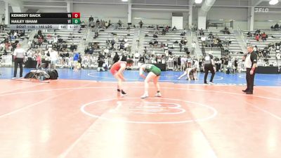 145 lbs Round Of 64 - Kennedy Baick, VA vs Hailey Isham, VT
