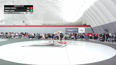184 lbs Champ. Round 1 - Jimmy Lacey, Marian University (IN) vs Mason Kobelt, Unattached
