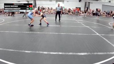84 lbs Semis (4 Team) - Sebastian Rinehart, Mavericks vs Mason Martinez, U2 The Uprising
