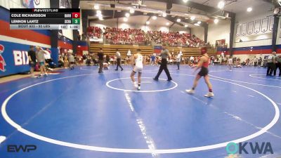 90 lbs Round Of 16 - Cole Richardson, Barnsdall Youth Wrestling vs Lennon Lantz, Scrap Yard Training