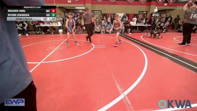 76 lbs Semifinal - Braden Abel, Salina Wrestling Club vs Ryker Johnson, Division Bell