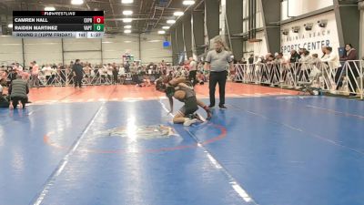 130 lbs Round 3 (12pm Friday) - Camren Hall, Terps Xpress vs Raiden Martinez, VA. Patriots