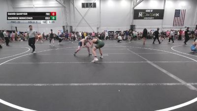 138 lbs Quarterfinals (8 Team) - Darren Miniconzi, Kraken Blue vs David Sawyer, Pride WC