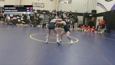 117 Open Champ. Round 2 - Jasimen Ortega, Southeast CC vs Sara Warren, Iowa Central Community College