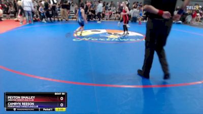 70-74 lbs Cons. Round 1 - Peyton Smalley, Shelton Wrestling Club vs Camryn Reeson, FordDynastyWrestlingClub