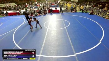 67 lbs Quarterfinal - Christopher Barone, World Team Training Center vs Orlando Cruz, Red Wave Wrestling