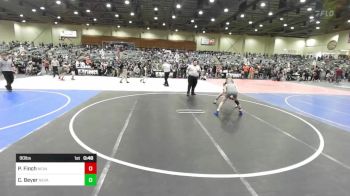 90 lbs Consolation - Peyton Finch, Nevada Elite WC vs Carson Beyer, Nevada Elite WC