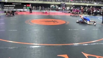 136 lbs Round Of 16 - Cooper Butler, Jersey Shore vs Lucas Wright, Mechanicsburg