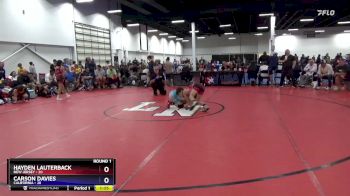 87 lbs Round 1 (8 Team) - Hayden Lauterback, New Jersey vs Carson Davies, California