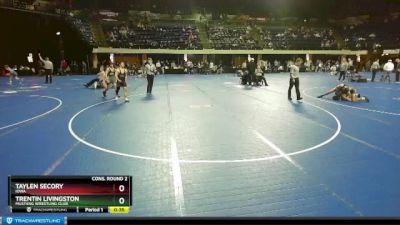 140 lbs Cons. Round 2 - Taylen Secory, Iowa vs Trentin Livingston, Mustang Wrestling Club