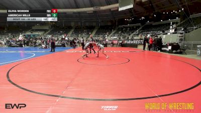 90 lbs Consolation - Olivia Worden, Paola Wrestling Club vs Americah Mills, Roundtree Wrestling Academy