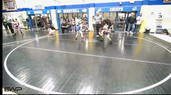 83 lbs Consi Of 4 - Brock Monson, Stroud Youth Wrestling Club vs Ava Henderson, HURRICANE WRESTLING ACADEMY