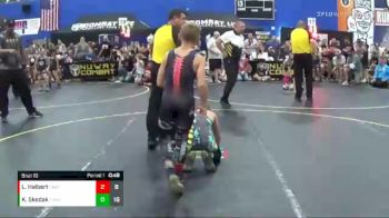 82 lbs Round 4 (6 Team) - Kaiden Skodak, The Funky Singlets vs Levi Halbert, Untouchables Purple