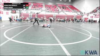 66 lbs Quarterfinal - Owen Green, Perry Wrestling Academy vs Coralynn Hensley, Little Axe Takedown Club